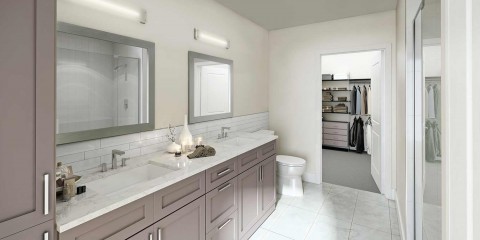 Unit Interior of Bathroom